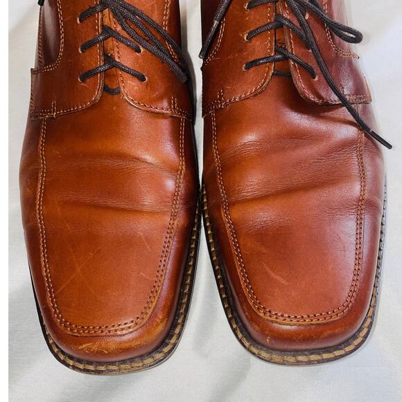 ECCO Helsinki 2.0 Brown Moc-Toe Oxford Comfort Shoes - Men's Size 47 (US 13)‎ - Picture 5 of 12